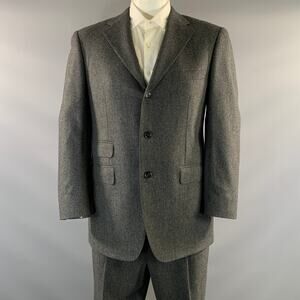 SAMUELSOHN Grey Wool Notch Lapel 36 29 Suit